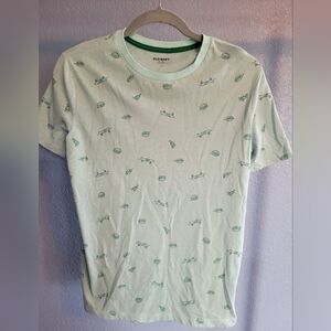 Old Navy Light Green Graphic T-Shirt